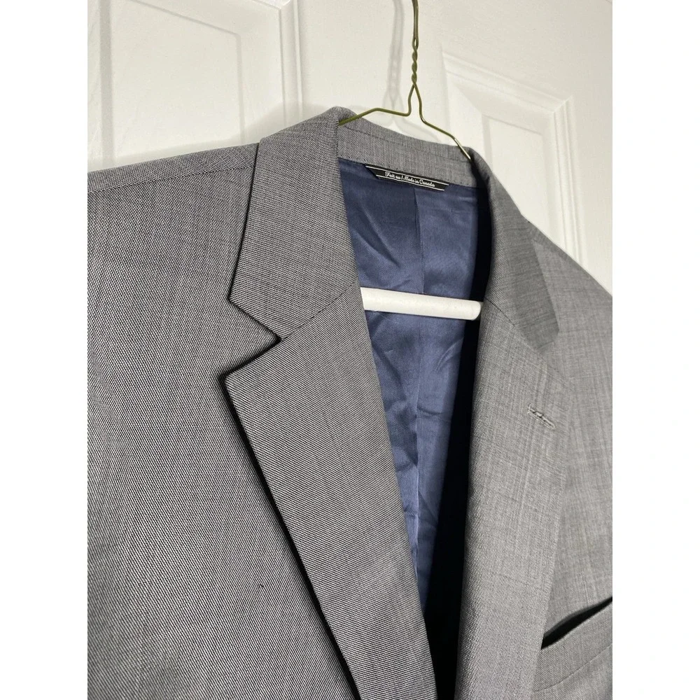 Jack‎ Victor Men's Executive Collection 100% Wool Blazer Grey Size 44 L
